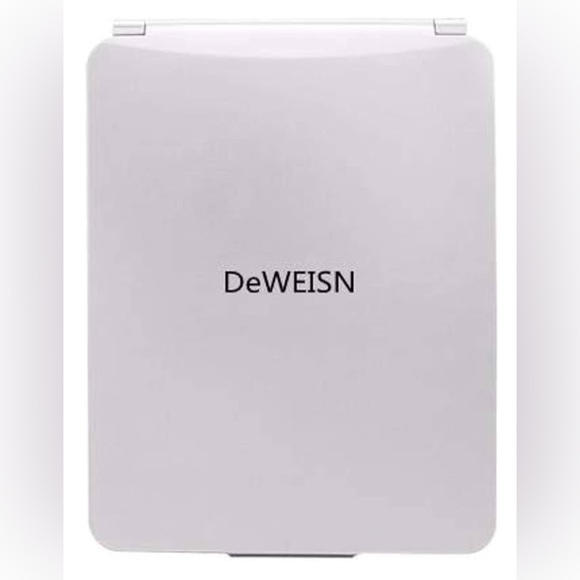 Folding Lighted Makeup Mirror White 72 LEDs 3 Colors Light Modes USB - Picture 2 of 16